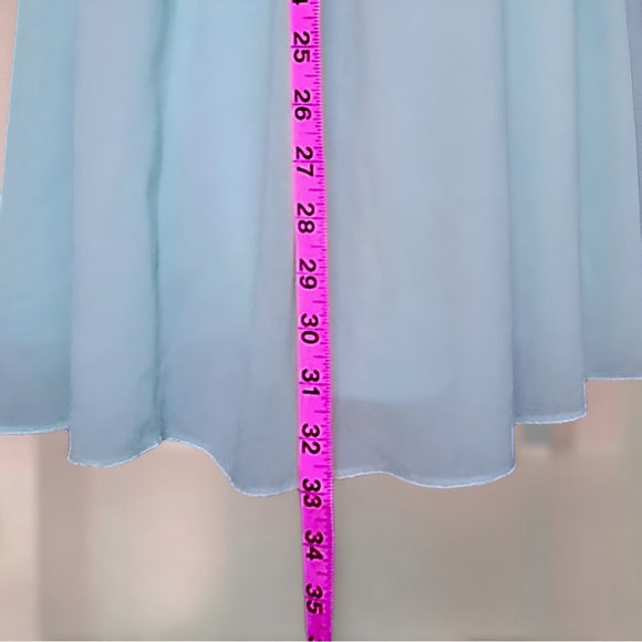 I.N. San Francisco Mint Green and White Lace Shift Dress (Large) - Picture 10 of 11